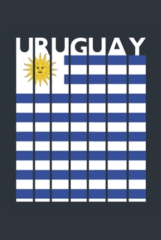 Vintage Uruguay Notebook - Uruguayan Flag Writing Journal - Uruguay Gift for Uruguayan Mom and Dad - Retro Uruguayan Diary: Medium College-Ruled Journey Diary, 110 page, Lined, 6x9 (15.2 x 22.9 cm)