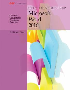 Paperback Certification Prep Microsoft Word 2016 Book