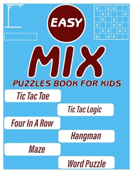 Paperback Easy Mix Puzzles Book for Kids Book