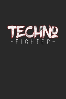 Paperback Techno Fighter: 6x9 Notebook checkered Book