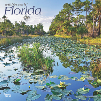 Calendar Florida Wild & Scenic 2025 12 X 24 Inch Monthly Square Wall Calendar Plastic-Free Book