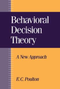 Hardcover Behavioral Decision Theory Book