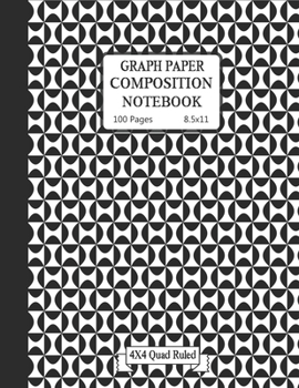 Paperback Graph paper composition notebook: Grid Paper Composition Notebook with beautiful colored cover pages-(KIDS, GIRLS, BOYS, STUDENT)- Quad Ruled(4x4) 100 Book