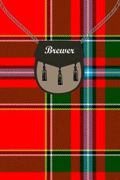 Paperback Brewer Clan Tartan Journal/Notebook Book