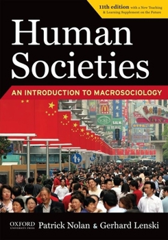 Paperback Human Societies: An Introduction to Macrosociology Book