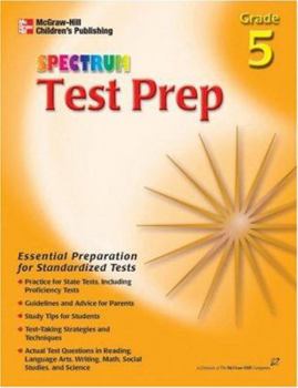 Paperback Spectrum Test Prep Grade 5: Test Preparation For: Reading, Language, Math Book