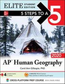 Paperback 5 Steps to a 5: AP Human Geography 2020 Elite Student Edition Book