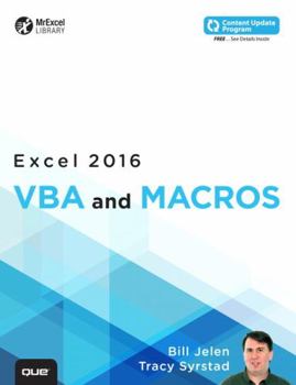 Paperback Excel 2016 VBA and Macros Book