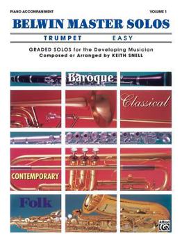 Paperback Belwin Master Solos (Trumpet), Vol 1: Easy Piano Acc. (Belwin Master Solos, Vol 1) Book