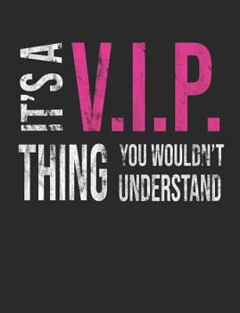 Paperback It's a VIP Thing You Wouldn't Understand: Kpop 7.44 X 9.69 100 Pages 50 Sheets Composition Notebook College Ruled Book