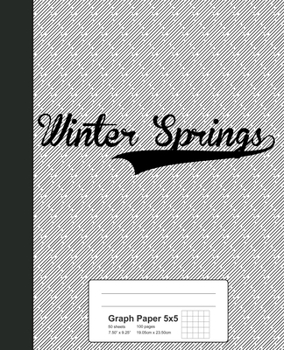 Paperback Graph Paper 5x5: WINTER SPRINGS Notebook Book