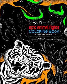 Paperback Epic Animal Fights Coloring Book