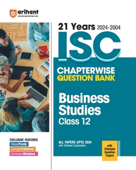 Paperback ISC Chapterwise Business Studies 12th Book