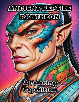 Paperback Ancient Reptile Pantheon: A Coloring Expedition Book