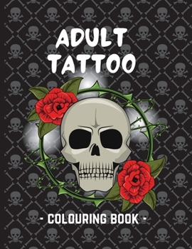 Paperback Adult Tattoo Colouring Book
