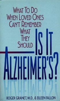 Mass Market Paperback Is It Alzheimer's?: What Book