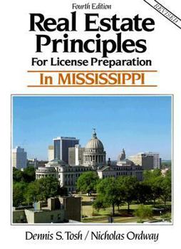 Paperback Real Estate Principles for License Preparation in Mississippi Book