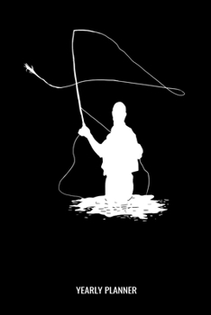 Yearly Planner: Flyfishing Fly Fishing Fish Anglin Fisherman Two Years Planner 2020 2021 Daily Weekly Monthly Academic Planner & Organizer To Do's And Goals Calendar Class Shedule For Student