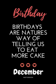 December birthday notebook | Amazing birthday notebook with black cover