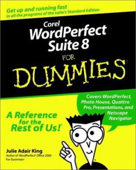 Paperback Corel WordPerfect Suite 8 for Dummies Book