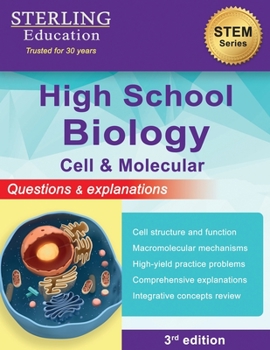 Paperback High School Biology: Questions & Explanations for Cell & Molecular Biology Book