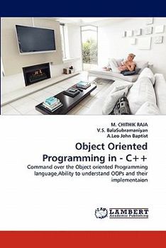 Paperback Object Oriented Programming in - C++ Book
