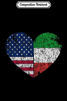 Composition Notebook: Italian American Pride - American Flag Tricolore  Journal/Notebook Blank Lined Ruled 6x9 100 Pages