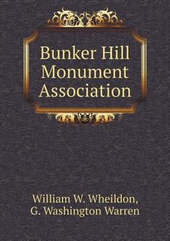 Paperback Bunker Hill Monument Association Book