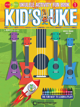 Paperback Kid's Uke - Ukulele Activity Fun Book: Kev's Learn & Play Series Book
