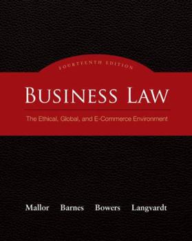 Hardcover Business Law: The Ethical, Global, and E-Commerce Environment Book