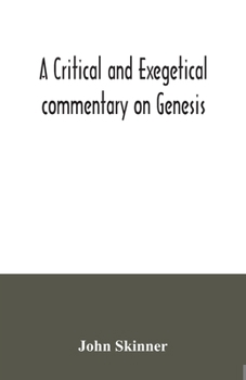 Paperback A critical and exegetical commentary on Genesis Book