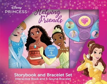 Misc. Disney Princess: Helping Friends Book and 5-Sound Bracelet Set [With Battery] Book