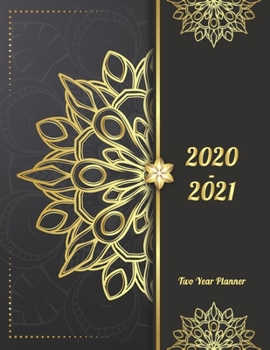 2020-2021 Two Year Planner: Richly Charm Two Year Planner, Two Year Calendar 2020-2021, Daily Monthly Planner 2020 Size 8.5 x 11 Inch, Business ... Prayer Journal, Planner 2020-2021 Daily