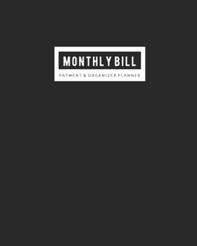 Paperback Monthly Bill Payment Organizer: Money Debt Tracker Planner and Simple Home Budget Spreadsheet or Budget Monthly Planner with Planning Budgeting Record Book