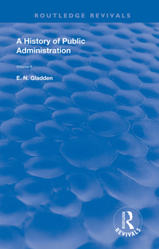 Paperback A History of Public Administration: Volume II: From the Eleventh Century to the Present Day Book