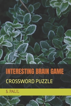 Paperback Interesting Brain Game: Crossword Puzzle Book