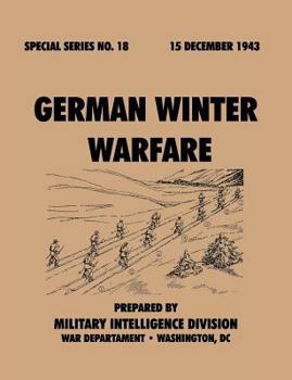 Paperback German Winter Warfare (Special Series, no. 18) Book
