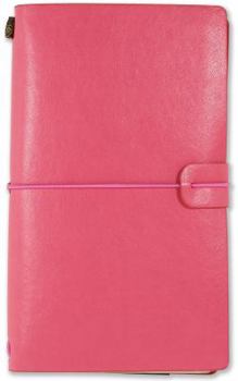 Leather Bound Jrnl Voyager Pink Book