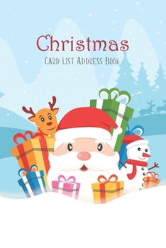 Paperback Christmas Card List: 15 Year Send and Receive Greeting Cards Tracker, Christmas Cards Keeper Organizer Book, Address Record Books Book