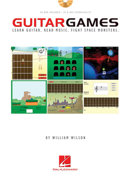 Paperback Guitar Games: Learn Guitar. Read Music. Fight Space Monsters. [With CDROM] Book