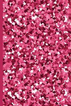 Paperback Tiny Heart Pattern, Valentine's Day Love: Wide Ruled Notebook Book