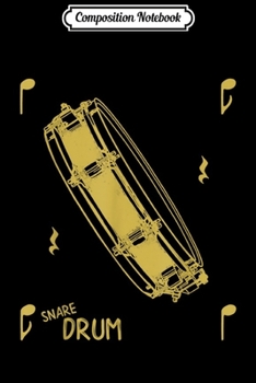 Composition Notebook: Music Notes Snare Drum Journal/Notebook Blank Lined Ruled 6x9 100 Pages
