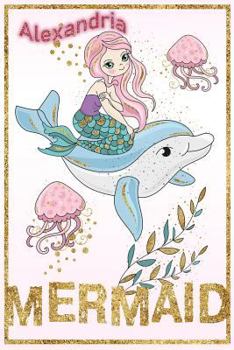Alexandria Mermaid: Wide Ruled Composition Book Diary Lined Journal