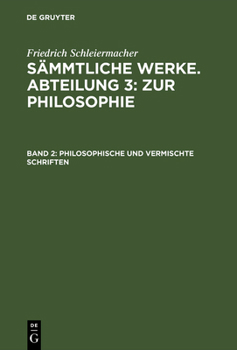 Hardcover Philosophische und vermischte Schriften [German] Book