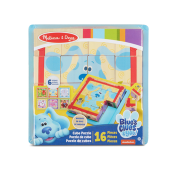 Toy Melissa & Doug Blue's Clues & You! Wooden Cube Puzzle (16 Pieces) Book