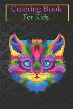 Paperback Coloring Book For Kids: Cat Cute Colorful Kitten Pop Art Style Idea -66niz Animal Coloring Book: For Kids Aged 3-8 (Fun Activities for Kids) Book