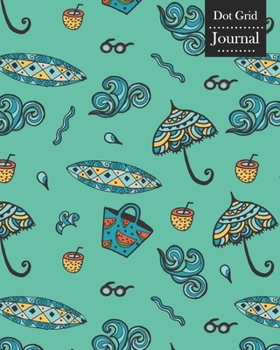Dot Grid Journal: Notebook Planner with Unique Beach Themed Cover Design
