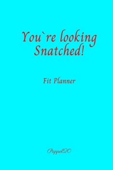 Paperback Fit Planner Cover Aqua color 200 pages 6x9 Inches Book