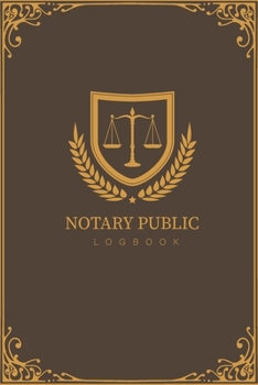 Notary Public Logbook: Retro Ornamental Cover | A Simple Public Notary Records Log Book | Official Notary Journal Receipt Book