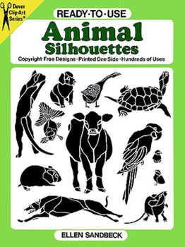 Paperback Ready-To-Use Animal Silhouettes Book